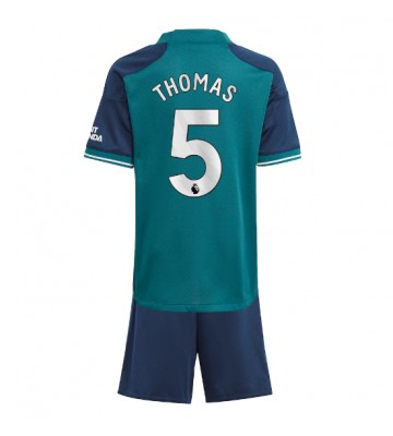 Arsenal Thomas Partey #5 Tredjedraktsett Barn 2023-24 Kortermet (+ Korte bukser)